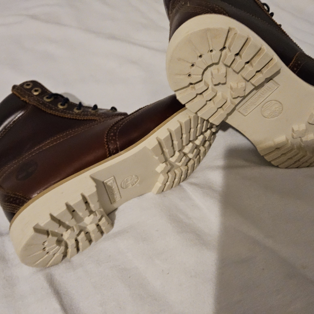 Timberland Men's Dark Brown Leather Boots